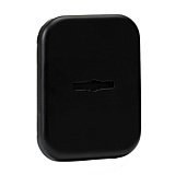 Накладка сувальдная РАУНД, цвет чёрный 